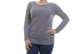 Michael Michael Kors Women's Long Sleeve Cowl Back Top New Navy Shirt